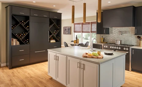 Mid Continent Cabinetry Rohe Maple Ebony Kitchen